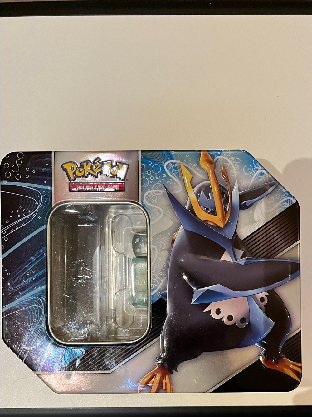 Pokemon Empoleon Trading Card Tin - Blue & Gold Artwork